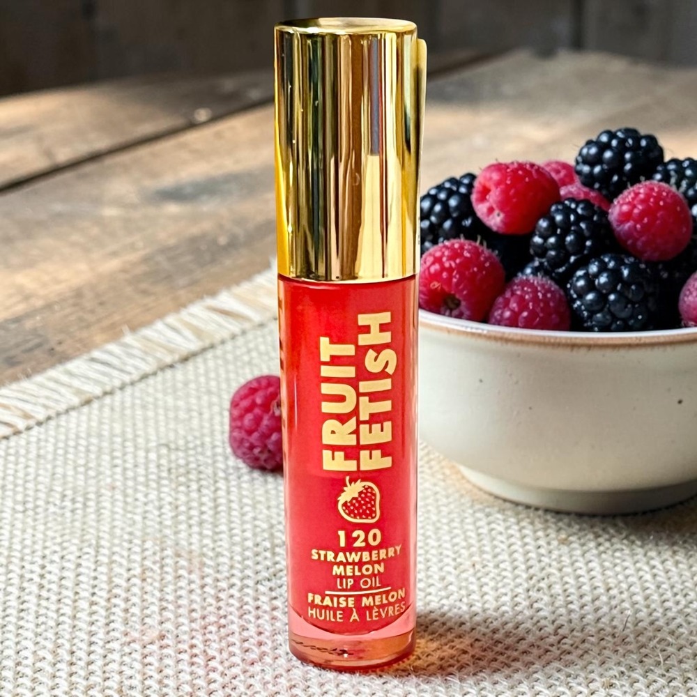 Milani Fruit Fetish Lip Oil 120 Strawberry Melon 0.14oz Sheer Warm Pink